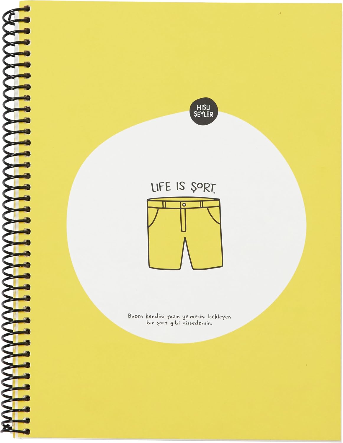 80 Yaprak Kareli Hafif Kağıt Stickerli Defter, Şort, 18.5x25cm