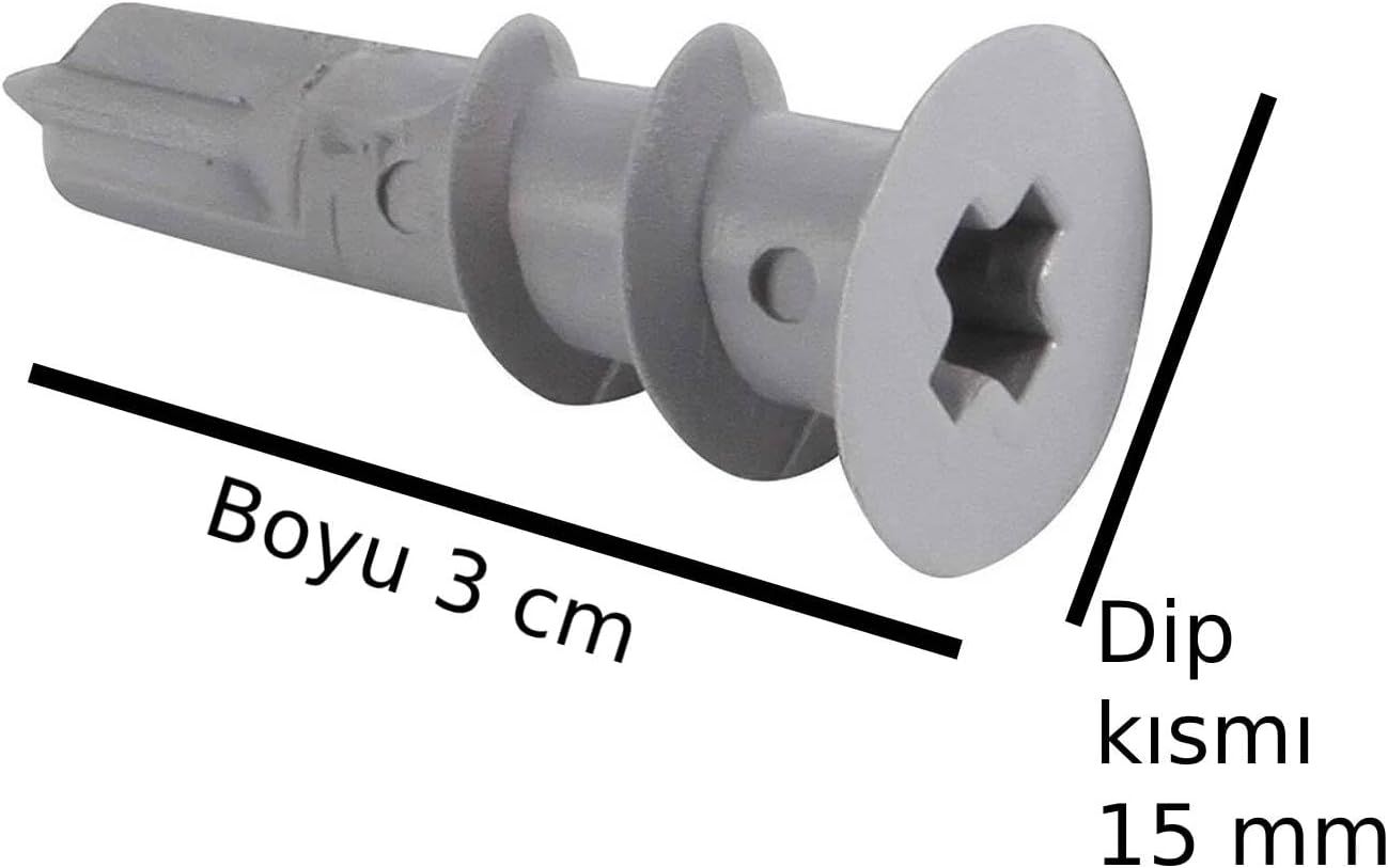 Alçıpan Alçıpen Dubel Dübeli Burgulu Dübel Plastik Dubel 6Adet