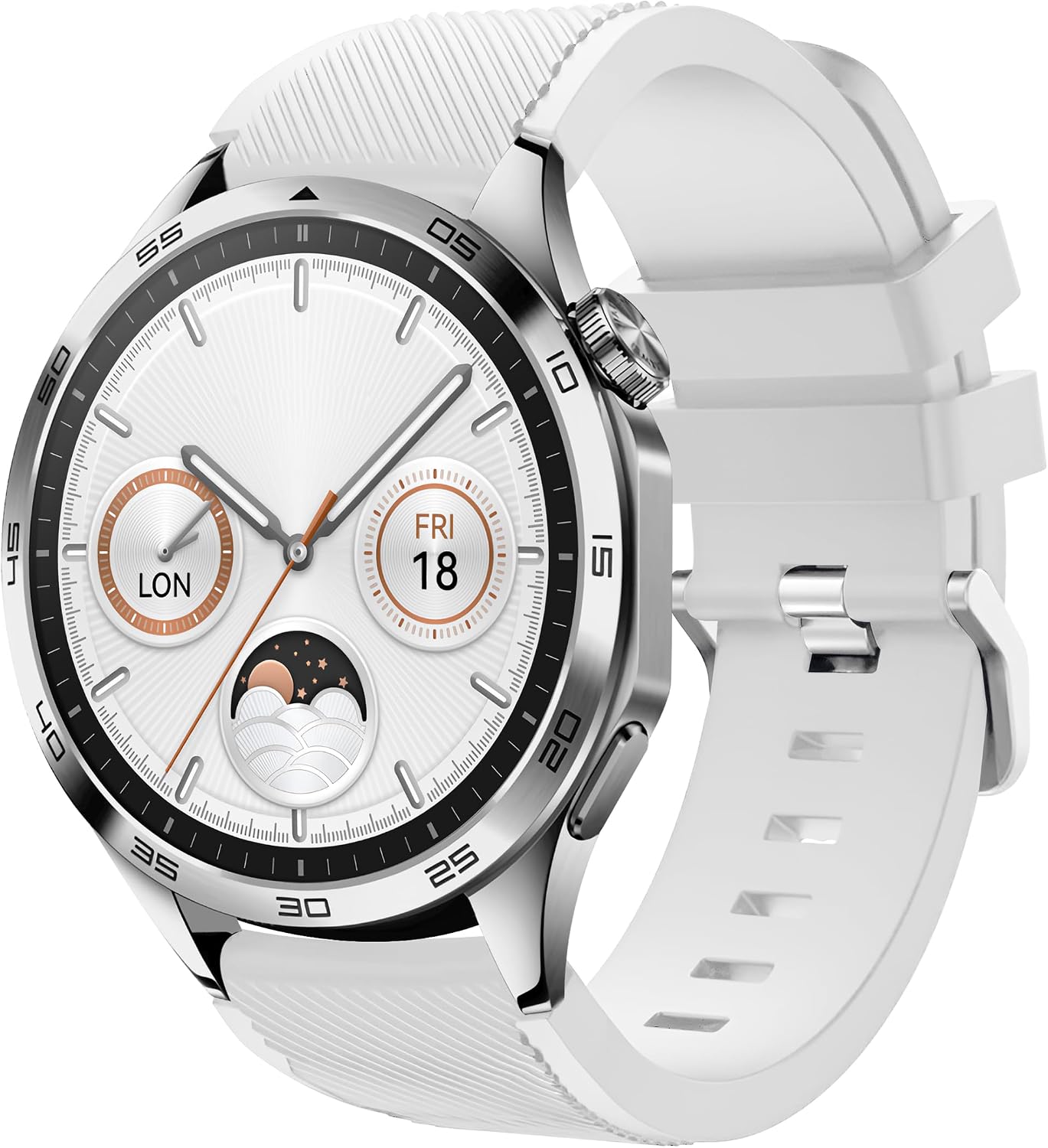 22mm ile Uyumlu Saatler için Çizgi Model 46mm Yumuşak Silikon Kordon HUAWEI Watch (GT6 Pro/GT6/GT5 Pro/GT5/GT4/Watch 4 Pro/GT3/GT3 Pro/GT2/GT2 Pro)