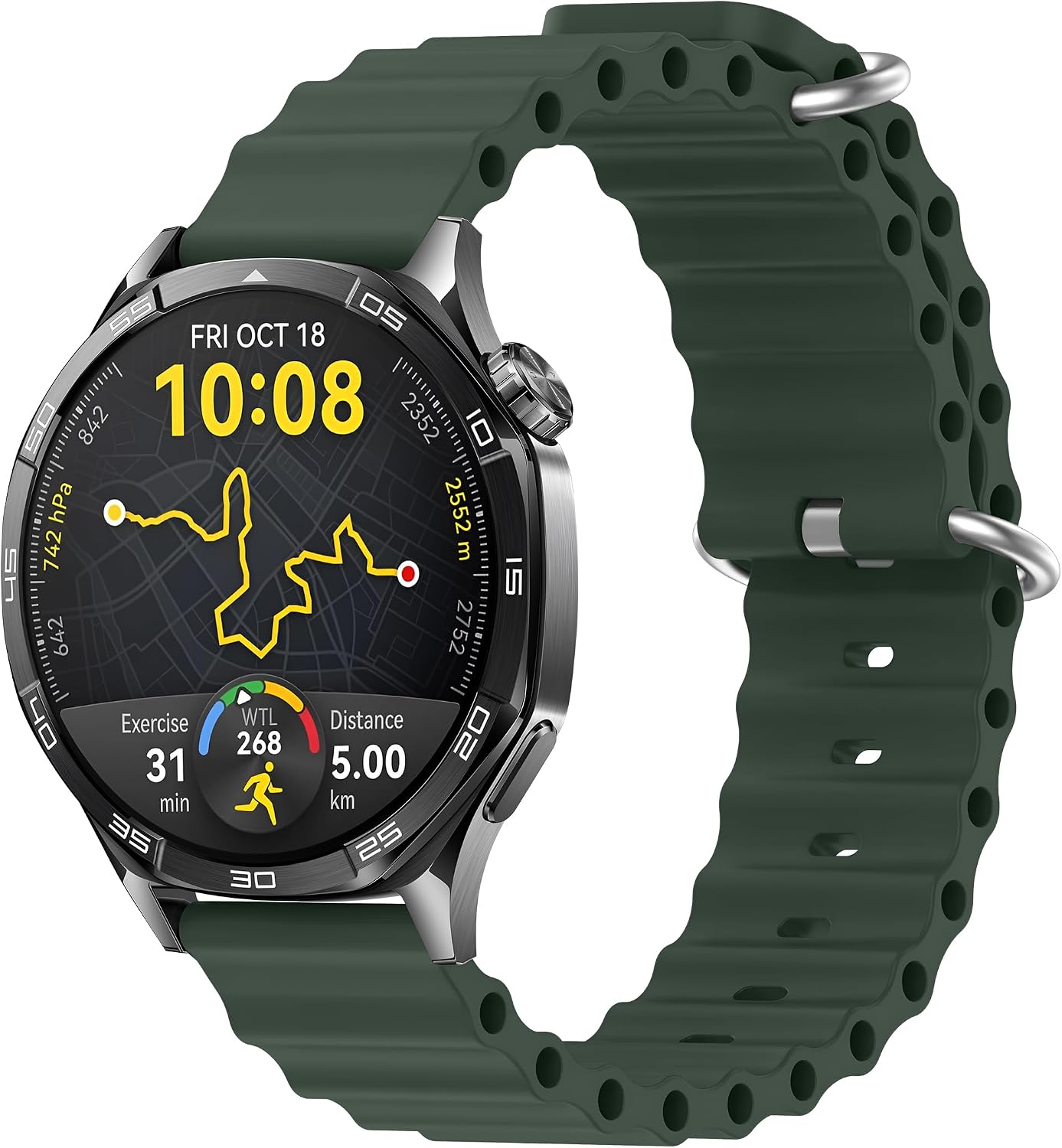 22mm ile Uyumlu Saatler için Ocean Loop 46mm Silikon Kordon HUAWEI Watch (GT6 Pro/GT6/GT5 Pro/GT5/GT4/Watch 4 Pro/GT3/GT3 Pro/GT2/GT2 Pro)