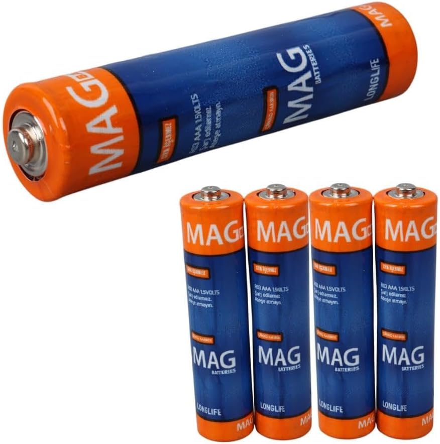 Parcbeny 29172 60 Adet MAG BATTERIES MG-26172 KARBON ÇİNKO AAA 60'LI İNCE KALEM KUMANDA PİLİ (R03 UM-4)