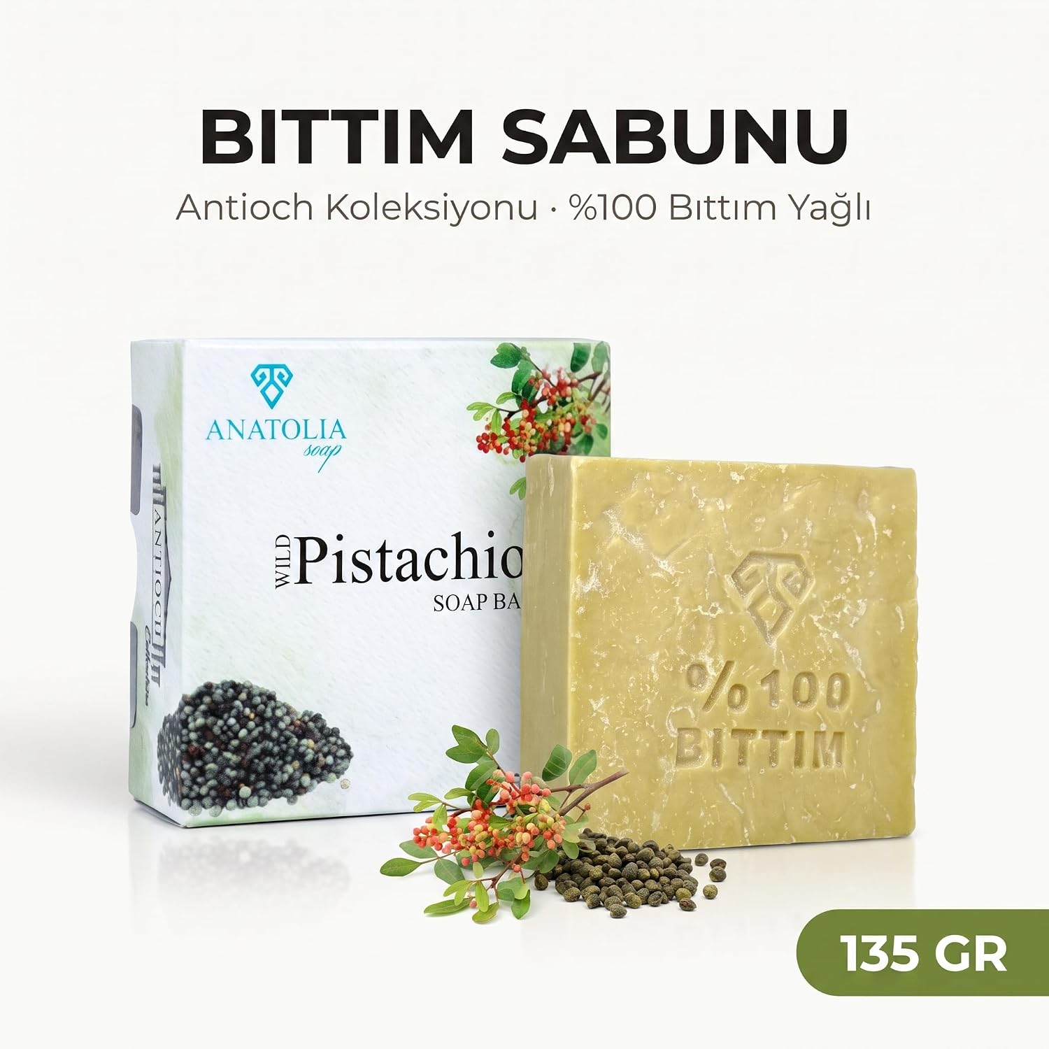 Mesopatamia Collection, Saf Bıttım%100, Hakiki Siirt Doğal Sabunu, Yağlı Kepekli Saçlar, Saç Dökülmelerini Engeller ve Saçları Kuvvetlendirir. 150 gr.