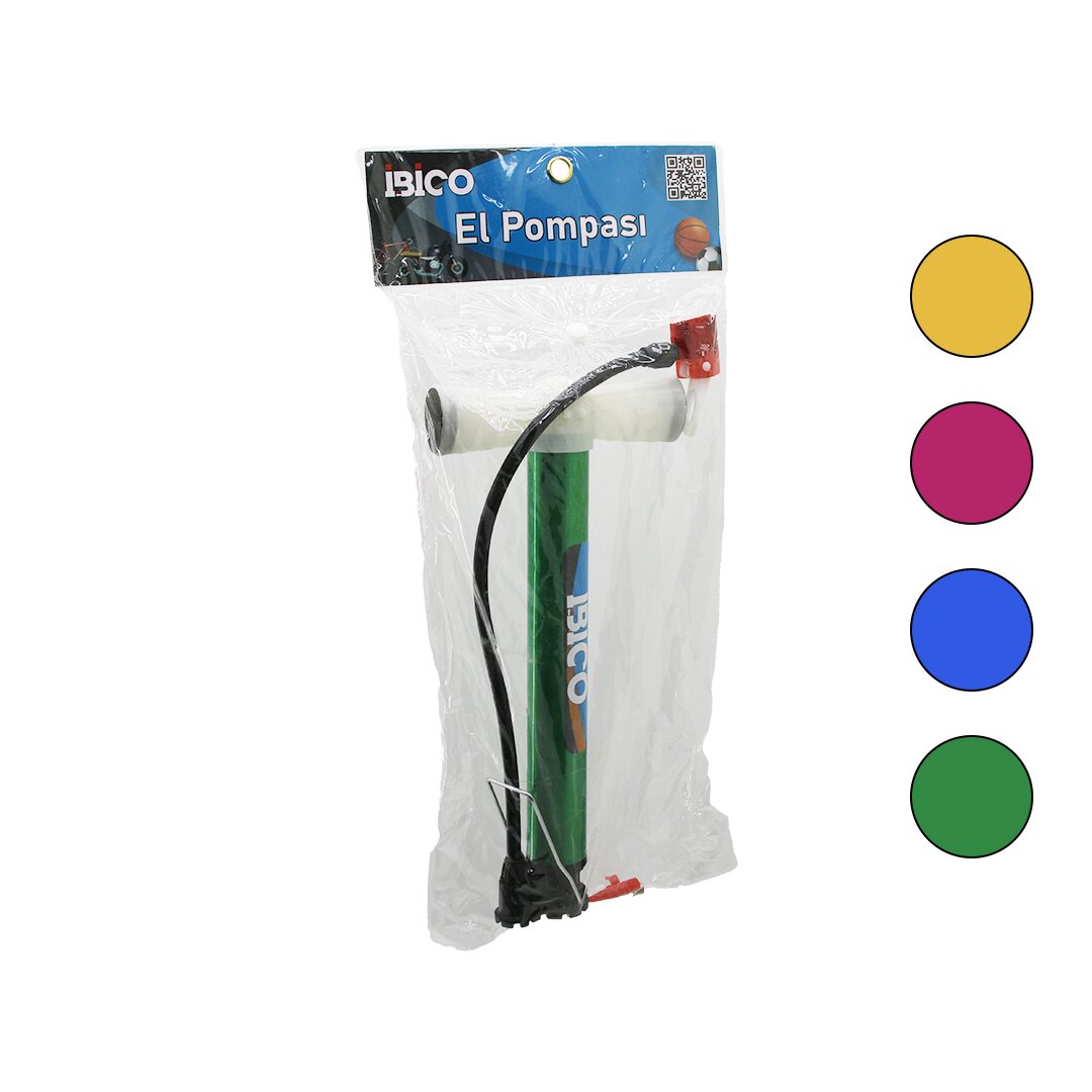 İran El Pompası Metal Gövde Plastik Kol - Altlık 30CM Top - Bisiklet - Motor