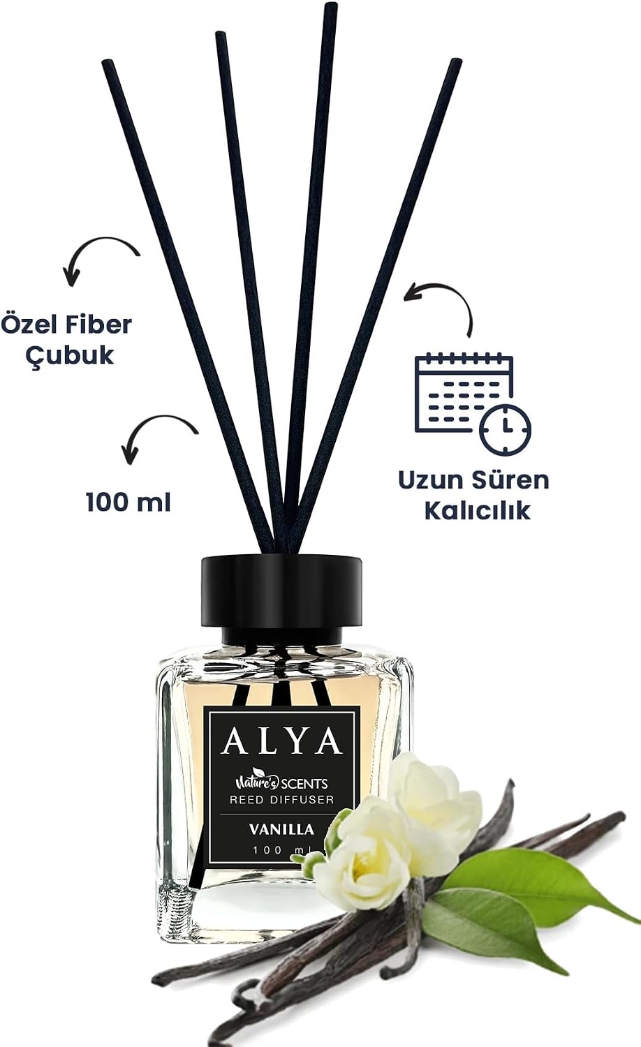Nature's Scents Vanilla Bambu Çubuklu Oda Kokusu - Vanilya Kokusu