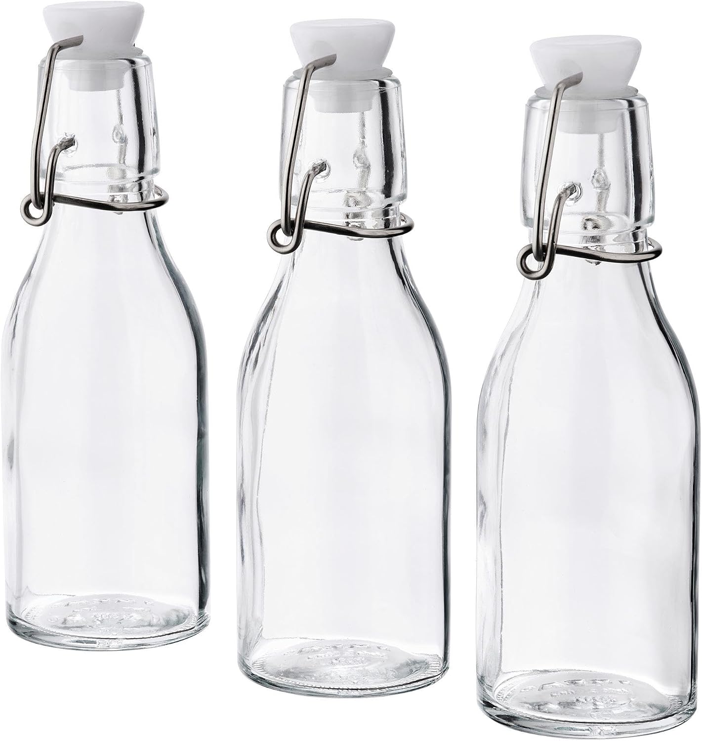 3 Adet Cam-Vakumlu Su Şişesi 15 cl Sos-Yağ Şişesi