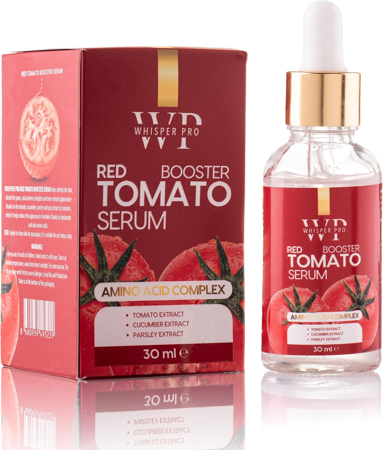Likopen Içerikli Aydınlatıcı Yüz Serumu - Red Booster Tomato Serum 30 ml - Antioksidan Yaşlanma Karşıtı Etkili Domates Serumu