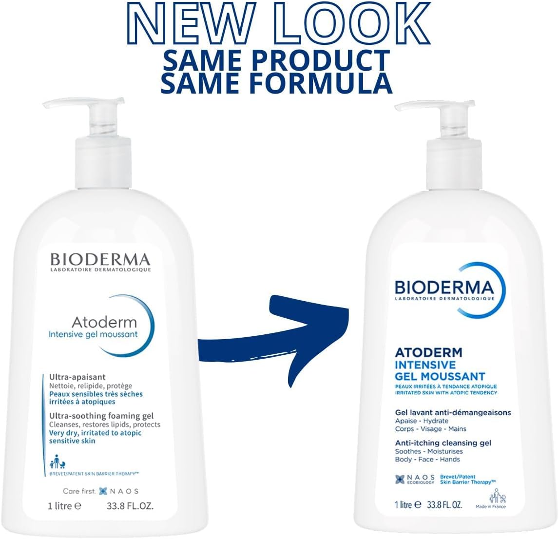 Bioderma Atoderm Intensive Foaming Gel Çok Kuru ve Atopi Eğilimli Ciltler için Niasinamid İçeren Onarıcı Temizleme Jeli Bebek, Çocuk ve Yetişkin Kullanımına Uygun