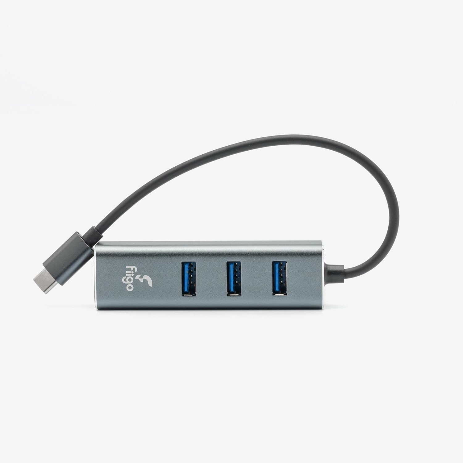 TYPE-C to LAN ve 3x USB Alüminyum Adaptör Gri