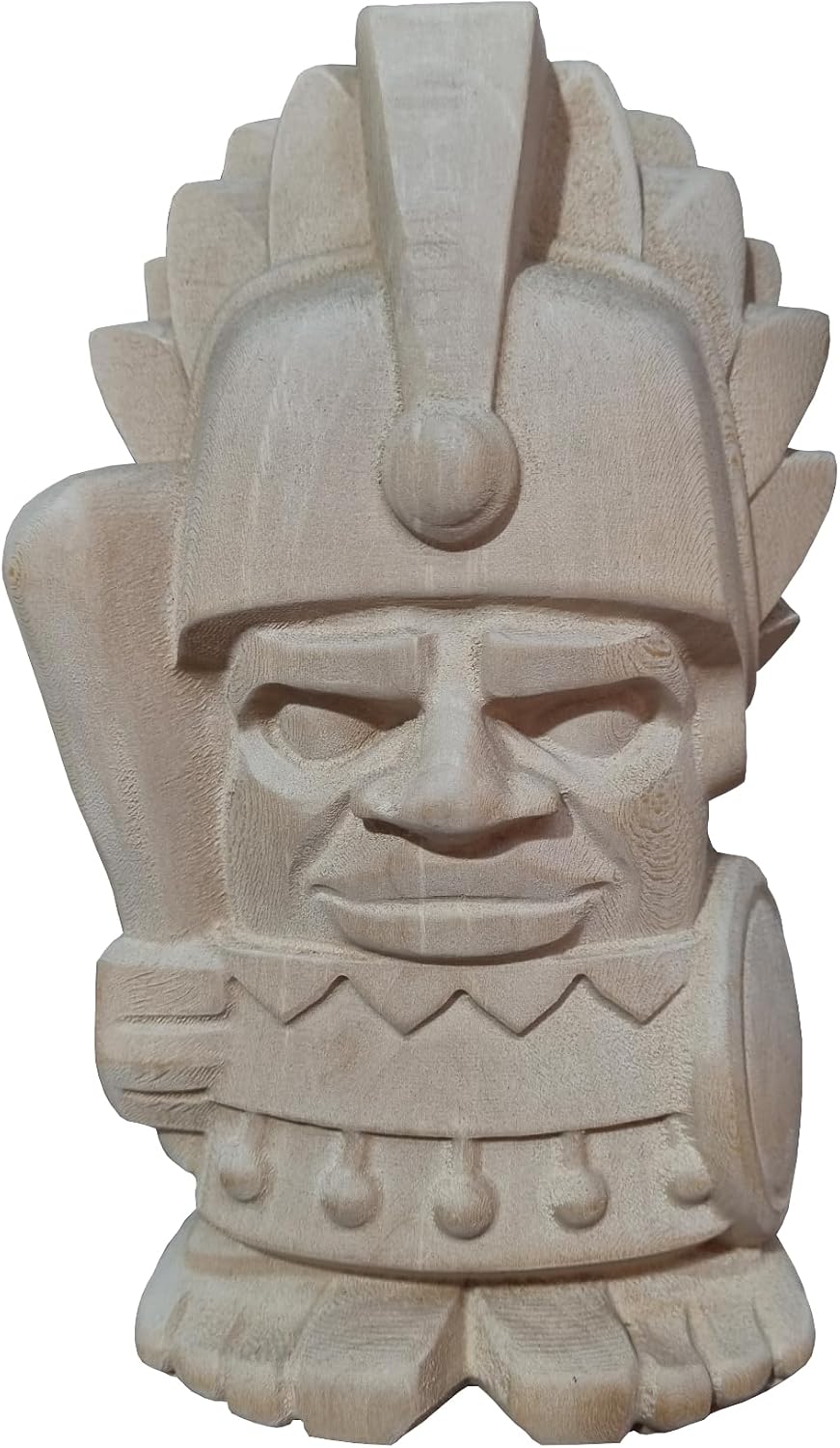 Ahşap Dekoratif Büst Heykeli Maya Totem