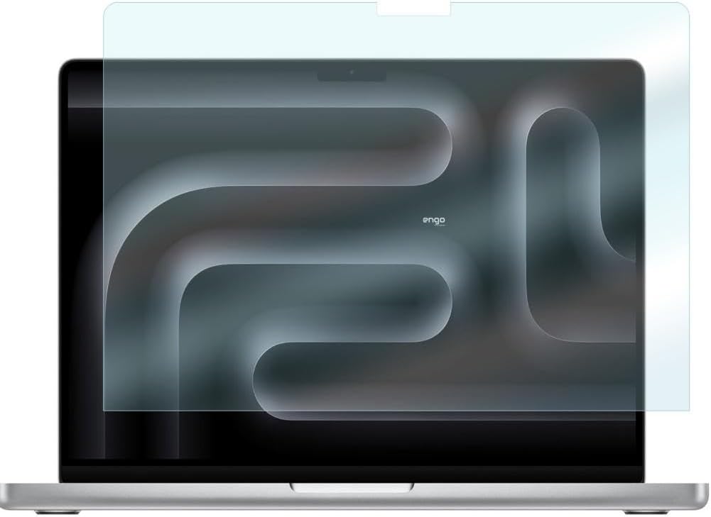 Apple Macbook Pro 14.2 İnç İle Uyumlu Ekran Koruyucu Notebook, 9h Temperli Kırılmaz Esnek Nano Cam, Çizilmeye Ve Darbeye Dayanıklı Laptop Koruma, Hd Şeffaf M4