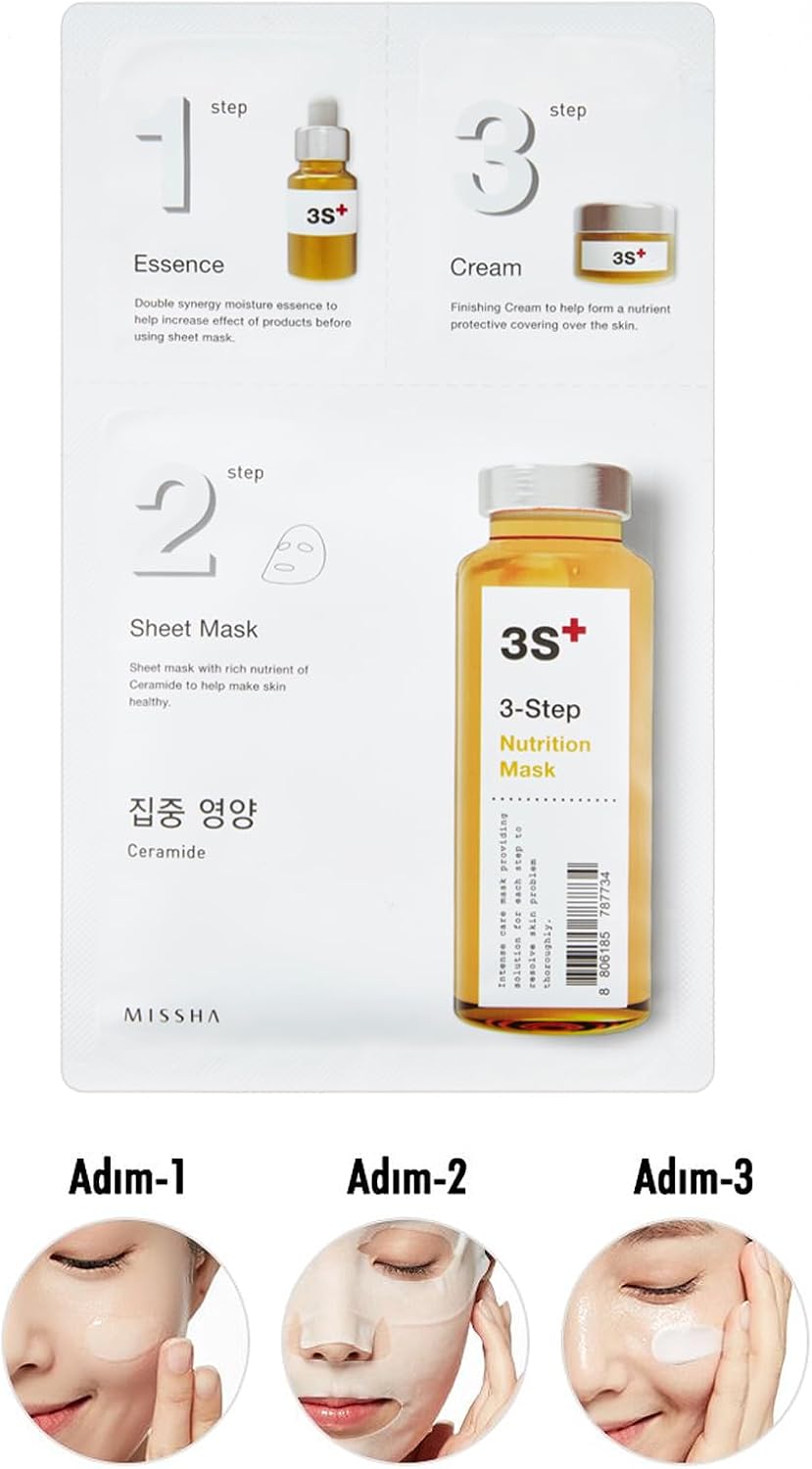 3 Aşamalı Yoğun Besleyici Maske 3 Step Nutrition Mask, 111470