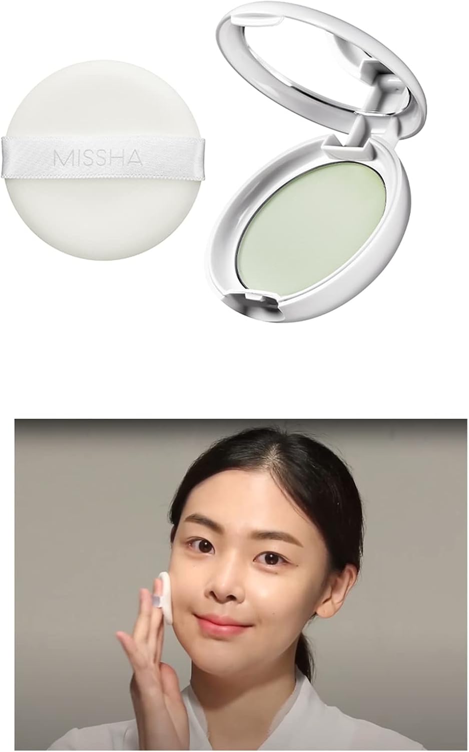 Kızarıklık Karşıtı Ultra Hafif Sıkıştırılmış Pudra 8g Airy Pot Pressed Powder Mint