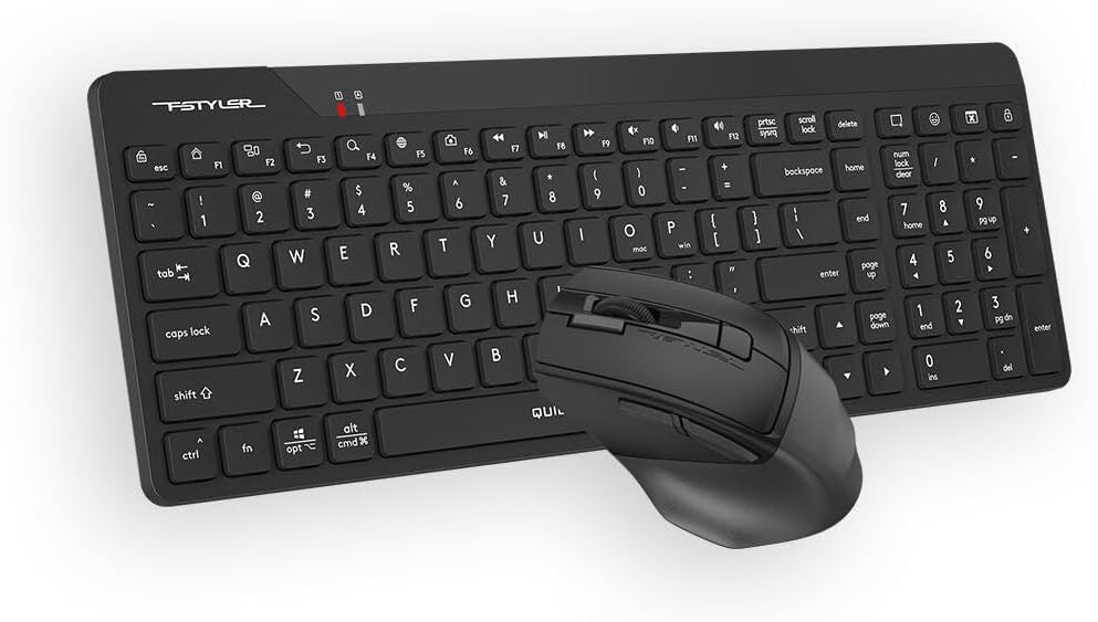 A4 TECH FG2400 Air2 Mini Q-Türkçe FN-Multimedya Klavye + Optik Mouse Sessiz 2.4Ghz Kablosuz Klavye Mouse Set
