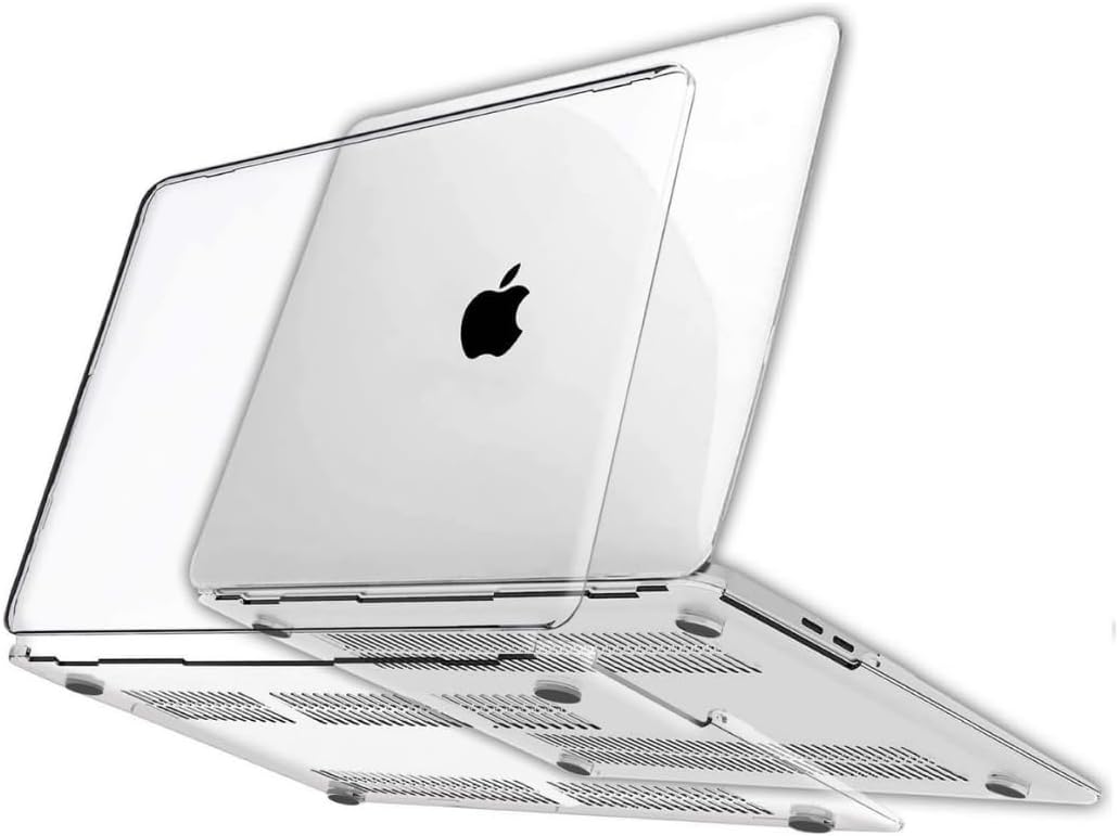 Klasse MacBook Air 13.3 inç 2018-2022 Arası M1 Çip ile Uyumlu Şeffaf Dayanıklı Koruyucu Kılıf, Ultra İnce Kabuk Koruma Sert Kapak A1932 A2174 A2179 A2337 (Şeffaf)