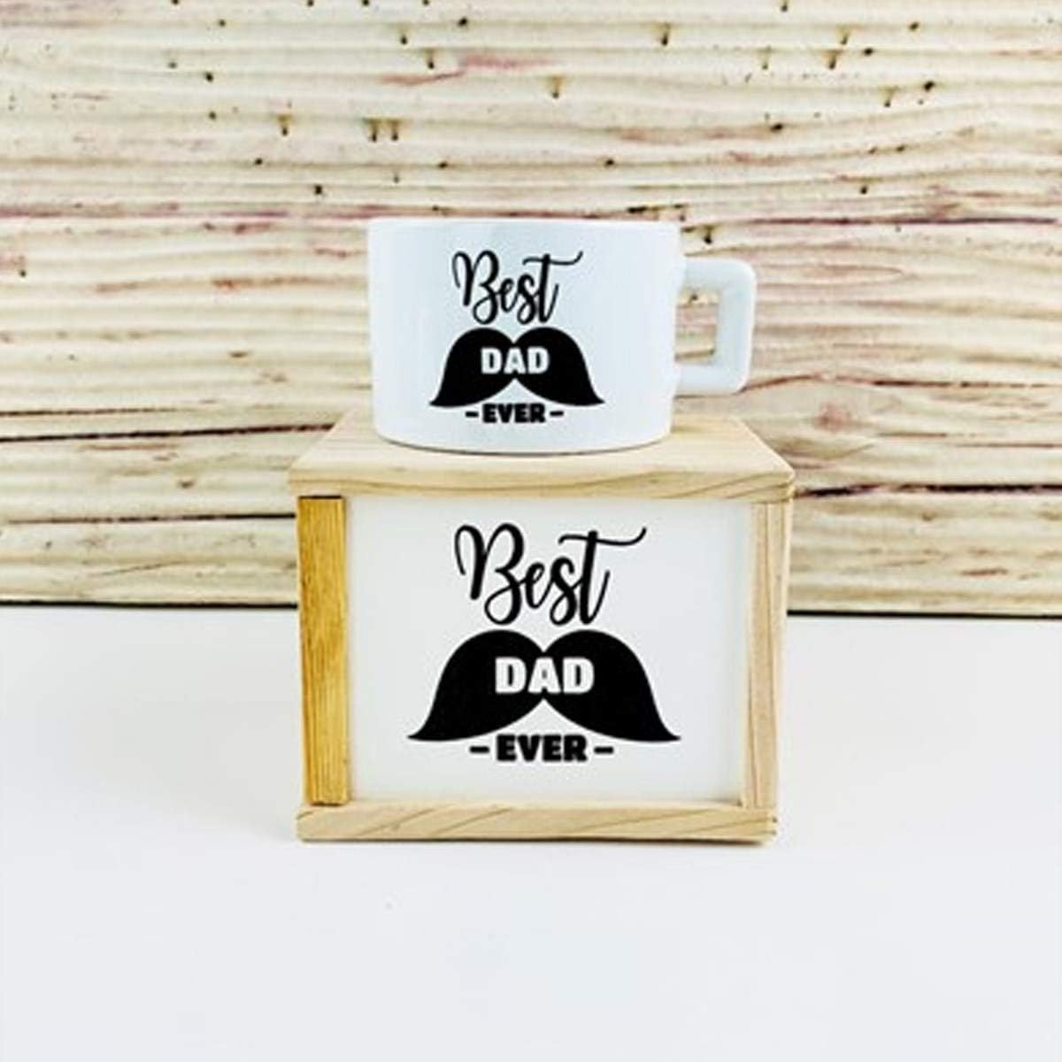 Ahşap Kutunda Best Dad Kupa Bardak