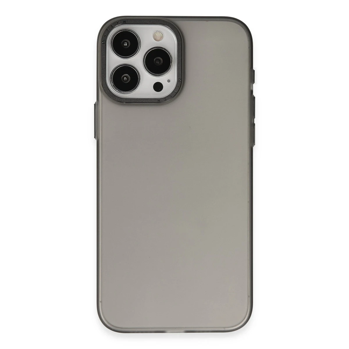 Apple iPhone 15 Pro Kılıf Modos Metal Kapak - Siyah