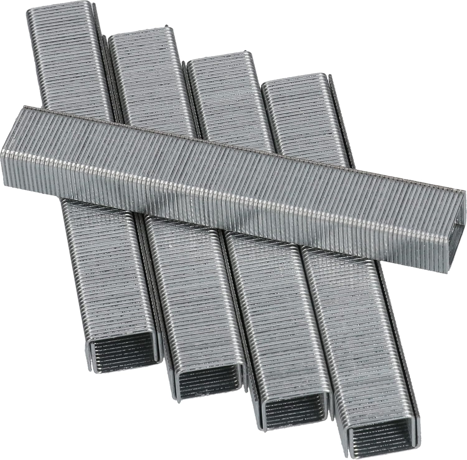 1000 x zımba teli Tip 53 (tekstil, kumaş, halı, karton, düz ahşap çıtalar, sert elyaf plakalar, 8 mm, zımba aksesuarı için)