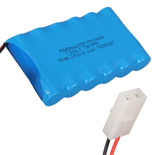 PM-24430 7.2Volt 700mAh Ni-Mh 2 Pin Soketli 6’lı Oyuncak Araba Pili 202105