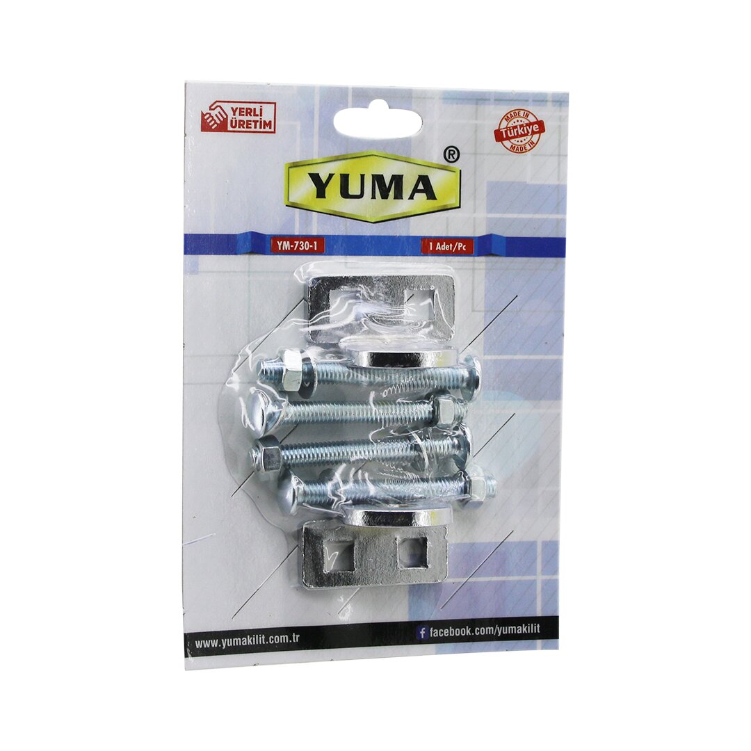 Yuma YM-730-1 Kapı Emniyet Rezesi Asma Kilit Takılabilir Menteşe