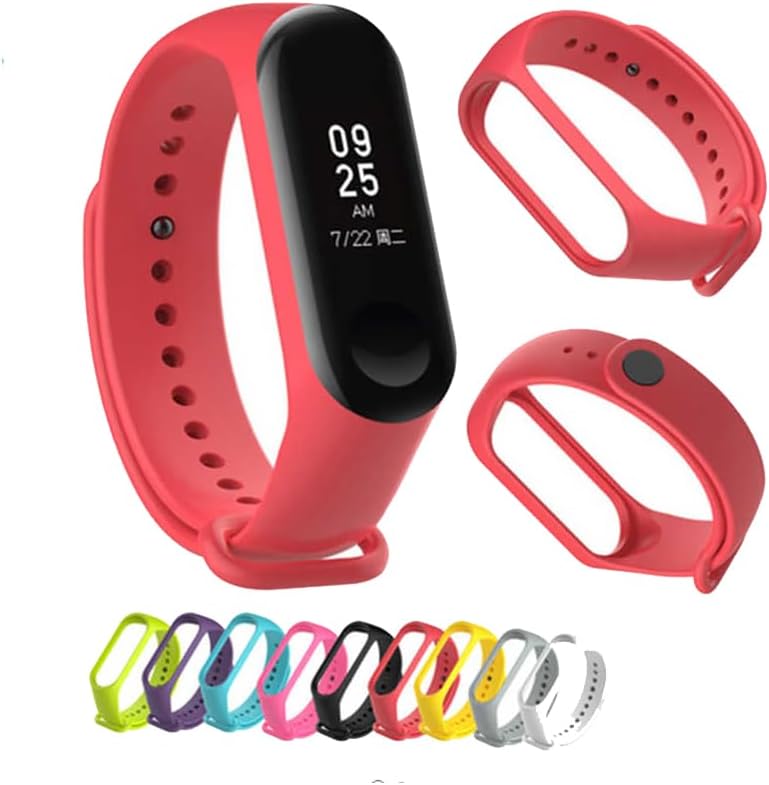 Xiaomi Mi Band 2 ile uyumlu Saat Kayışı Ent Kaliteli Mi Band 2 ile uyumlu Spor Saat Mi Band 2 kayış Kontrast Renkli Termoplastik Mi Band 2 kayış