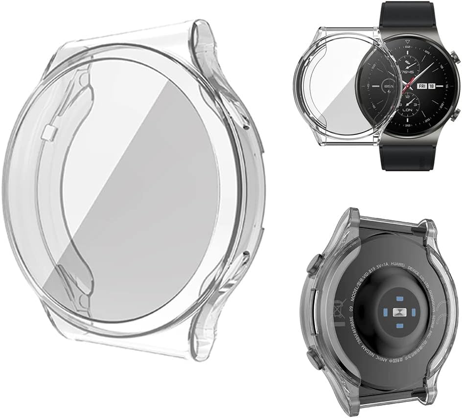 Huawei Watch GT 3 Gard 360 Kapatan 46 mm Ekran Koruyucu Silikon Şeffaf