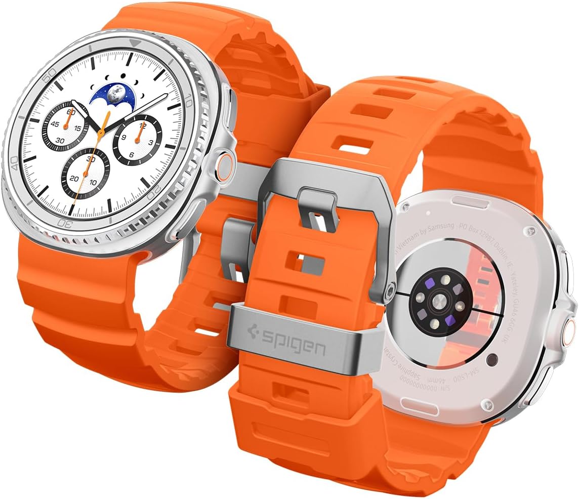 Galaxy Watch 8 Band için, Samsung Galaxy Watch 8 44/40mm, 8 Classic 46mm (2025) WBS2 Dayanıklı Silikon Spor Kayış ile Uyumlu