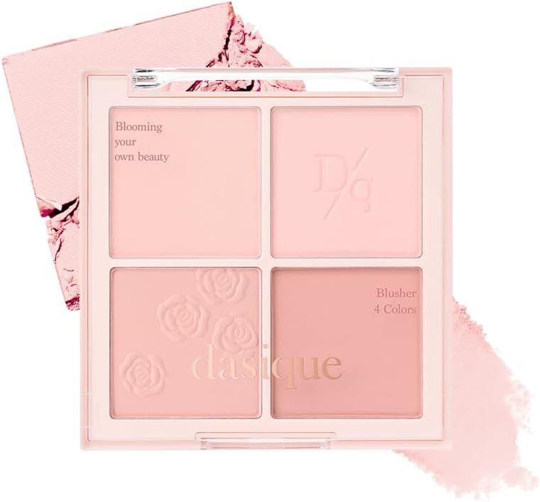 Karıştırılabilir Renk Tonlarına Sahip 4lü Allık Blending Mood Cheek (#15 Rose Milk Tea)