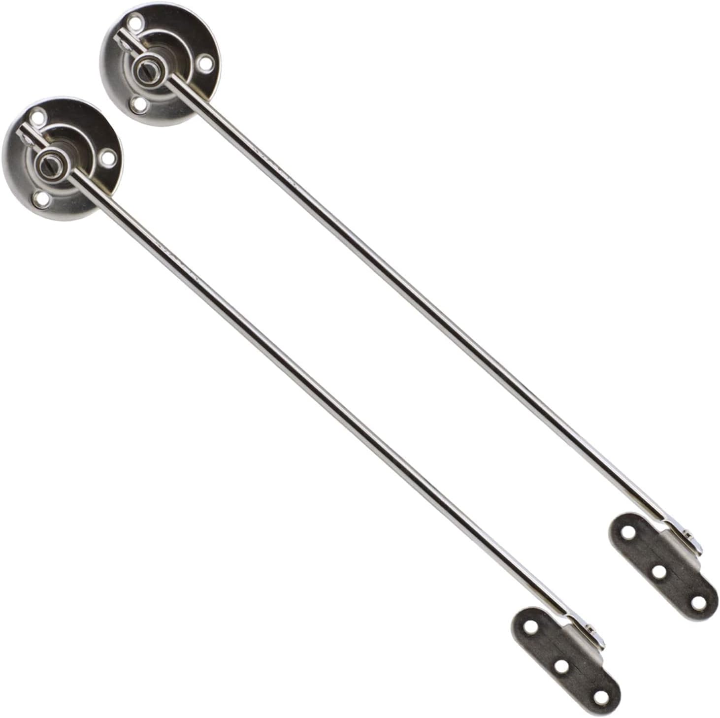 Kalkar Kapak Makası Frenli Dolap Çekmece Metal 25 Cm Sessiz Açma Kapama Amortisör Piston Nikel Bar (1 Çift)