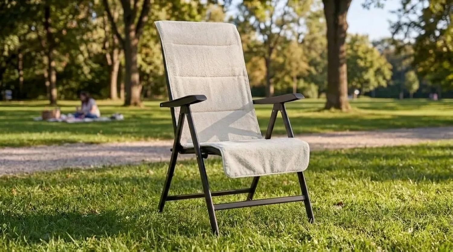 %100 PAMUK SANDALYE KILIFI BEIGE 60X130 CM
