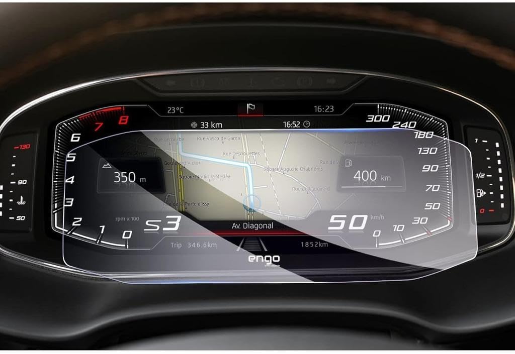 Cupra Leon Dijital Gösterge 10.25 İnç İle Uyumlu Ekran Koruyucu Parlak Nano