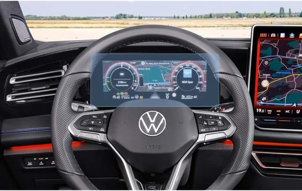 Volkswagen Tiguan Dijital Gösterge Ekran Koruyucu 10.25 İnç İle Uyumlu