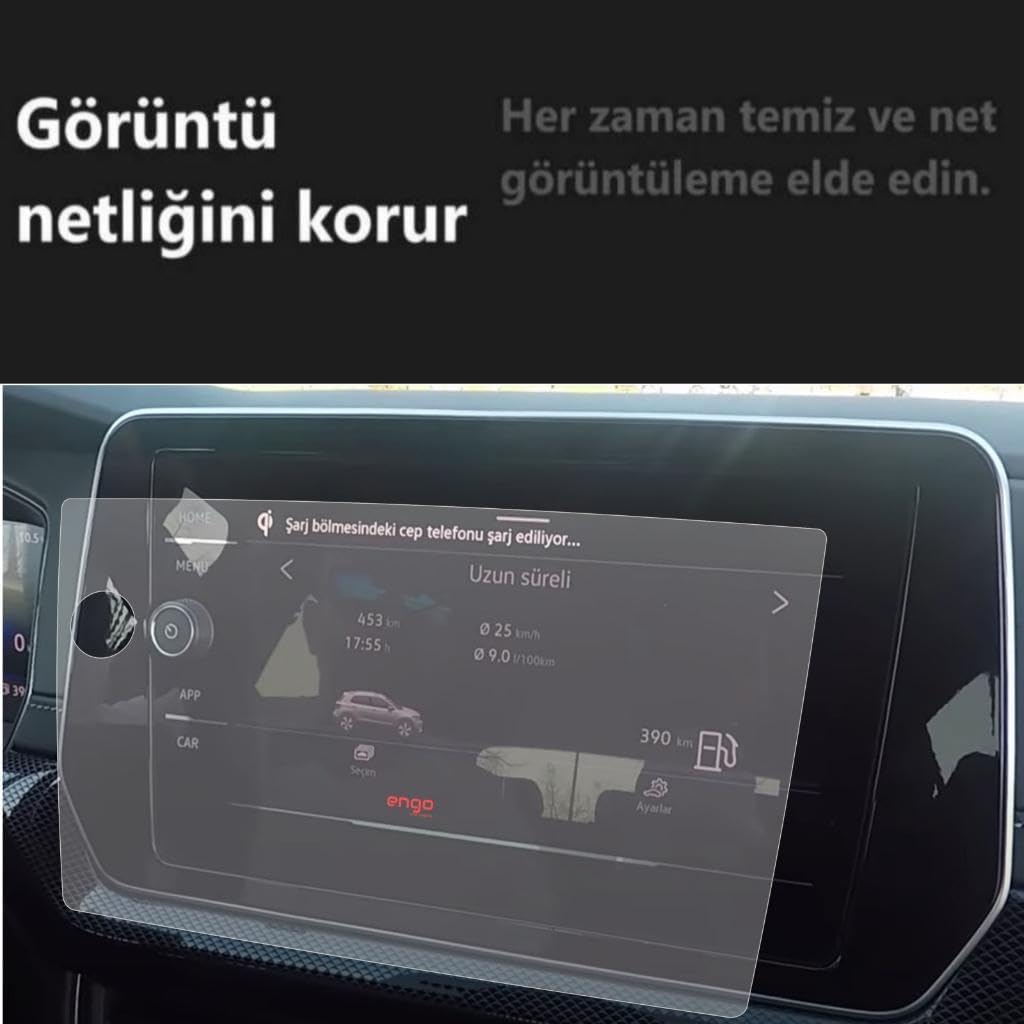 Volkswagen T-Cross Multimedya 8 İnç İle Uyumlu Mat Ekran Koruyucu 2024