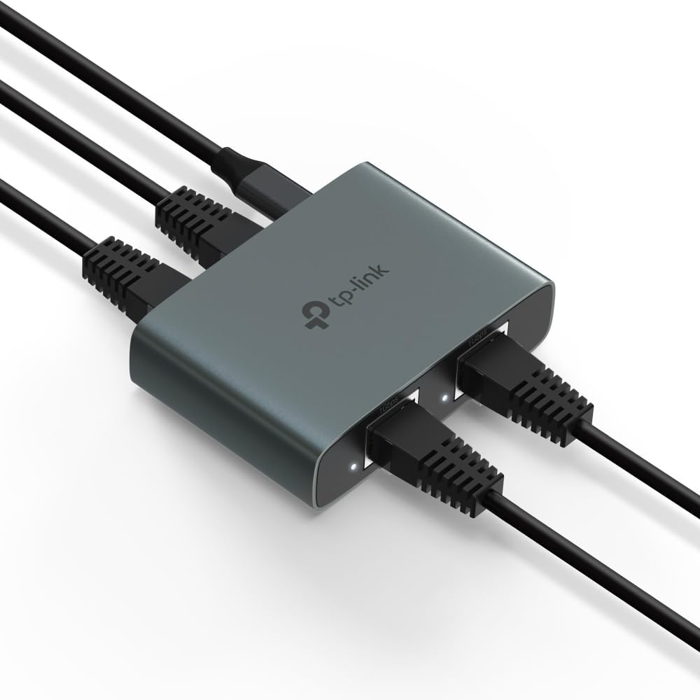 EH310 | 1’e 3 Gigabit Ethernet Splitter | 1000 Mbps | Tak & Çalıştır | 4 Adet Gigabit Port | Alüminyum Kasa | Cat 8/7/6/5e Uyumlu | USB-C Güç Destekli