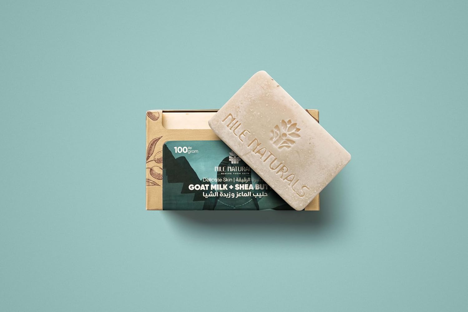 Nile Naturals Keçi Sütü & Shea Yağı Doğal Soğuk Proses Sabunu 100 g – Hassas Ciltler ve Bebekler İçin Nemlendirici Bakım
