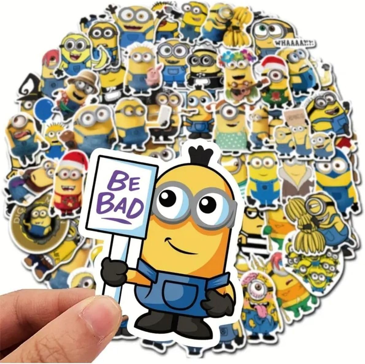 50'Li Minions Minyonlar Sticker Set Laptop Notebook Tablet Sticker Seti