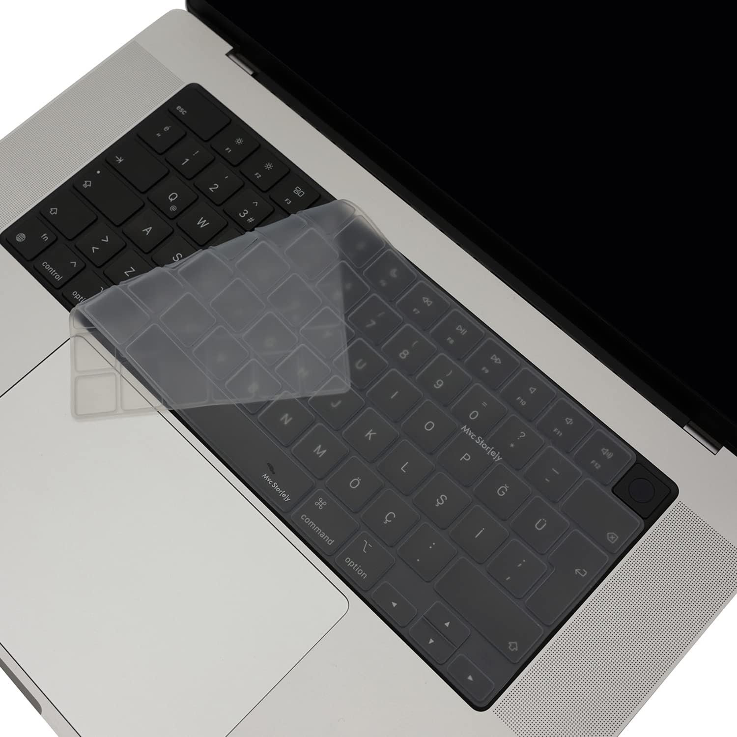 MacBook UK İngilizce Klavye Koruyucu ISO Ters L Enter M1-M5 | A2681 A3113 A3240 A3449 A2941 A3241 A2442 A2779 A2992 A2485 A2991 | Keyboard Cover Touch ID Şeffaf