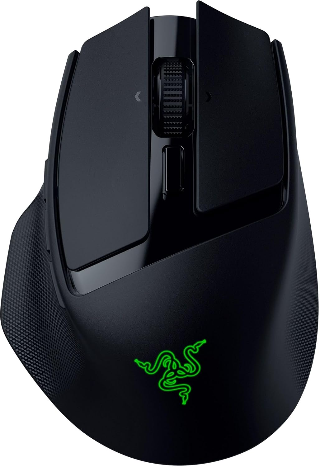 Basilisk Mobile - Küçük Taşınabilir Ergonomik Kablosuz Oyun Mouse'u - AI Prompt Master - Focus X 18K Sensör (Tri-Mode Bağlantı, 105 Saate Kadar, Mouse Switches Gen-3) Siyah