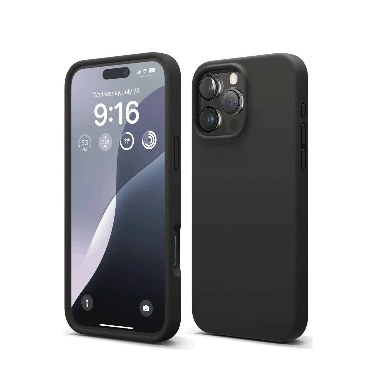 Apple iPhone 16 Pro Kılıf First Silikon - Siyah