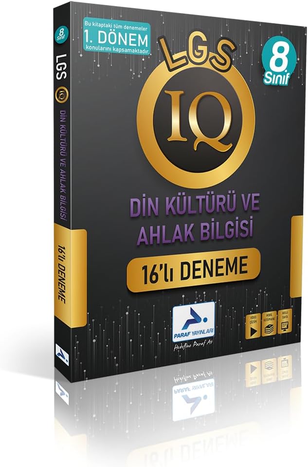 Paraf 8. Sınıfı LGS IQ 1. Dönem Din Kültürü ve Ahlak Bilgisi 16'lı Deneme