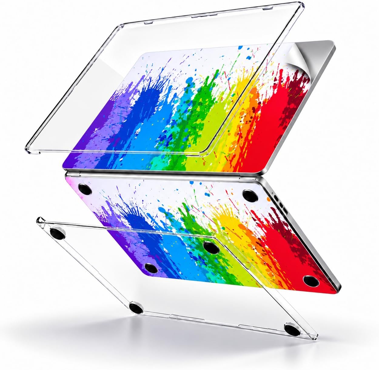Macbook Pro Kılıf 13inç M1-M2 Laptop Koruyucu Kaplama Sticker A2338 ile Uyumlu Paint01NL