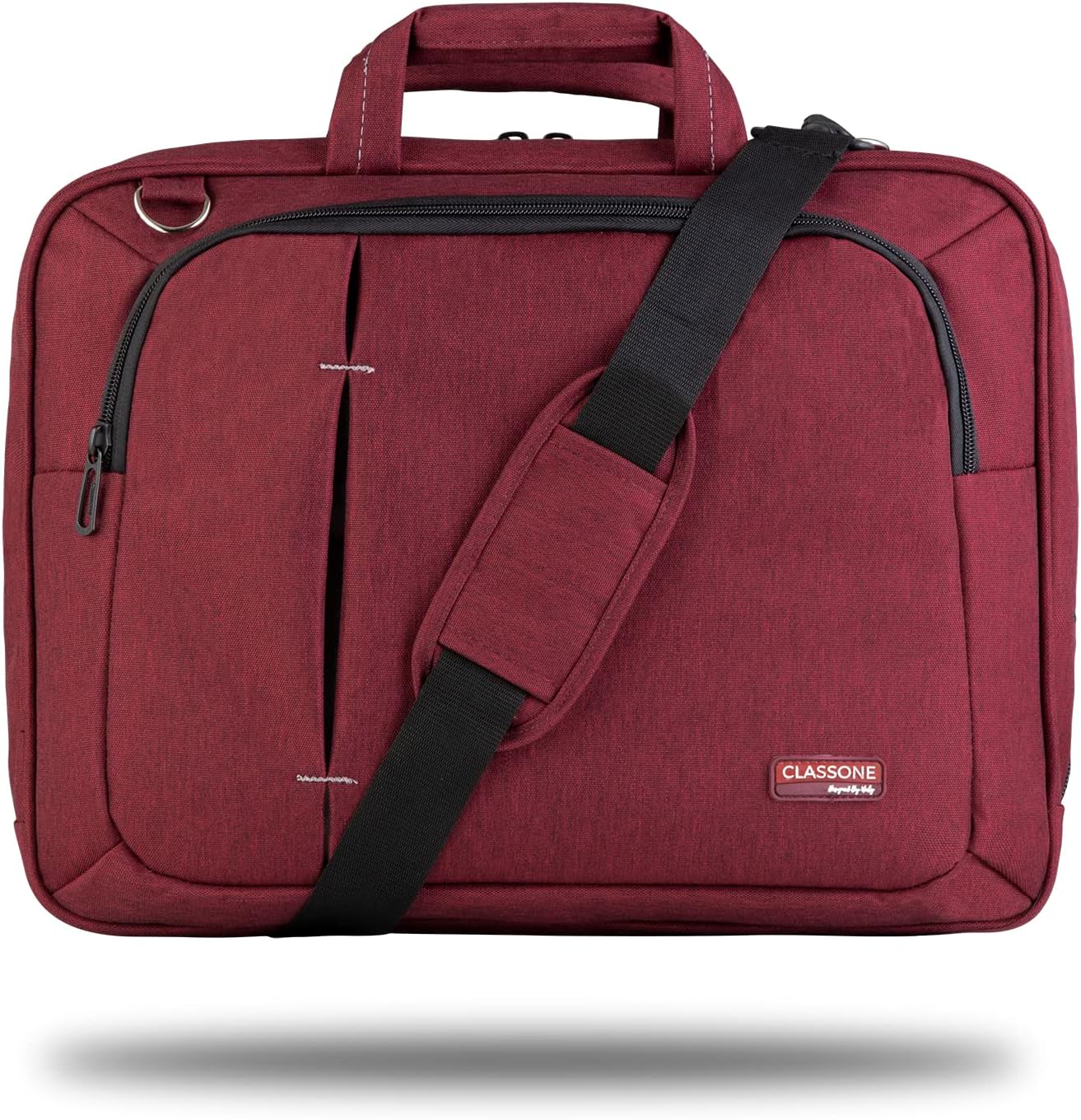 Classone UL165 Ultrabook Serisi Wtx Pro Su Geçirmez Kumaş, Notebook Çantası 13.3 – 15,6 inch uyumlu- Bordo