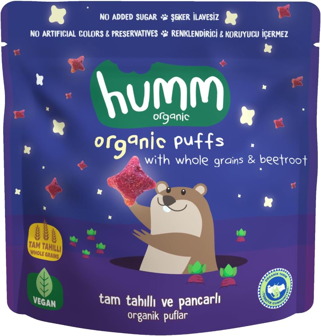 Organik Pancarlı ve Tam Tahıllı Puflar, 1 Paket