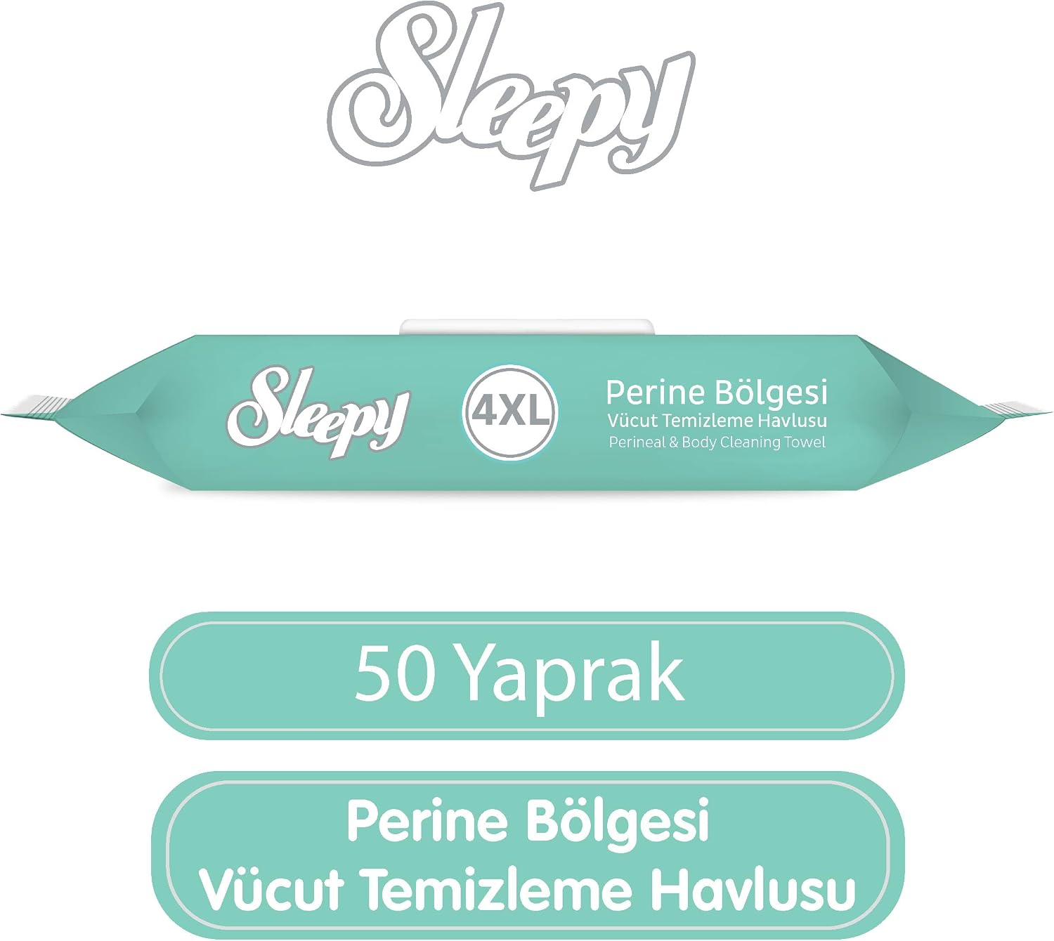 Perine Bölgesi Vücut Temizleme Havlusu 50 Yaprak