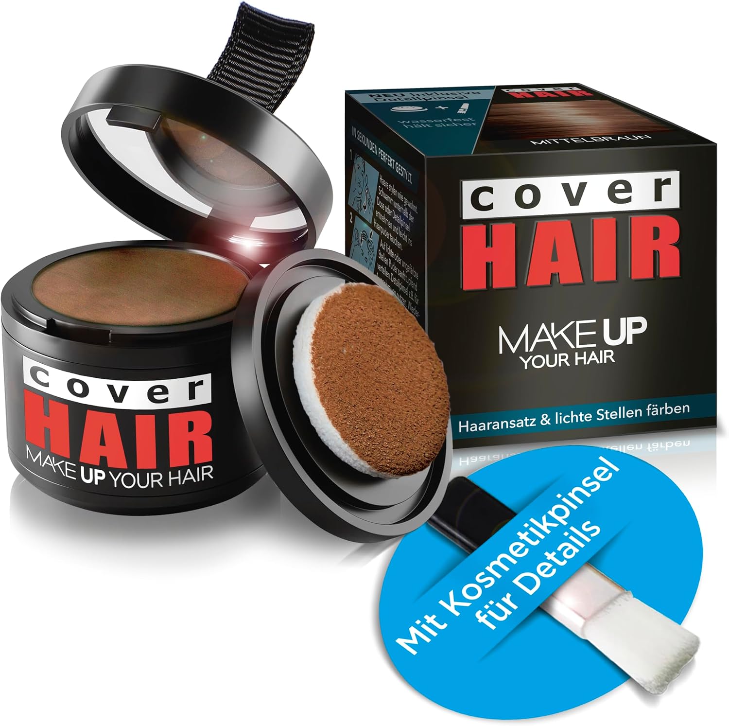 make up Orta kahverengi (4 g). kaş, sakal ve saç diplerinin kapatılması için pudra