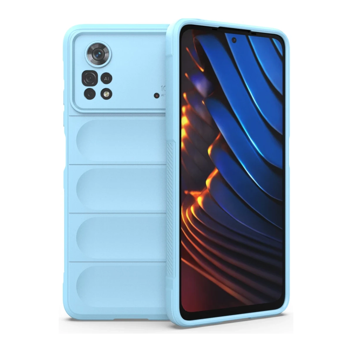 Xiaomi Poco X4 Pro 5G Kılıf Optimum Silikon - Sky Blue