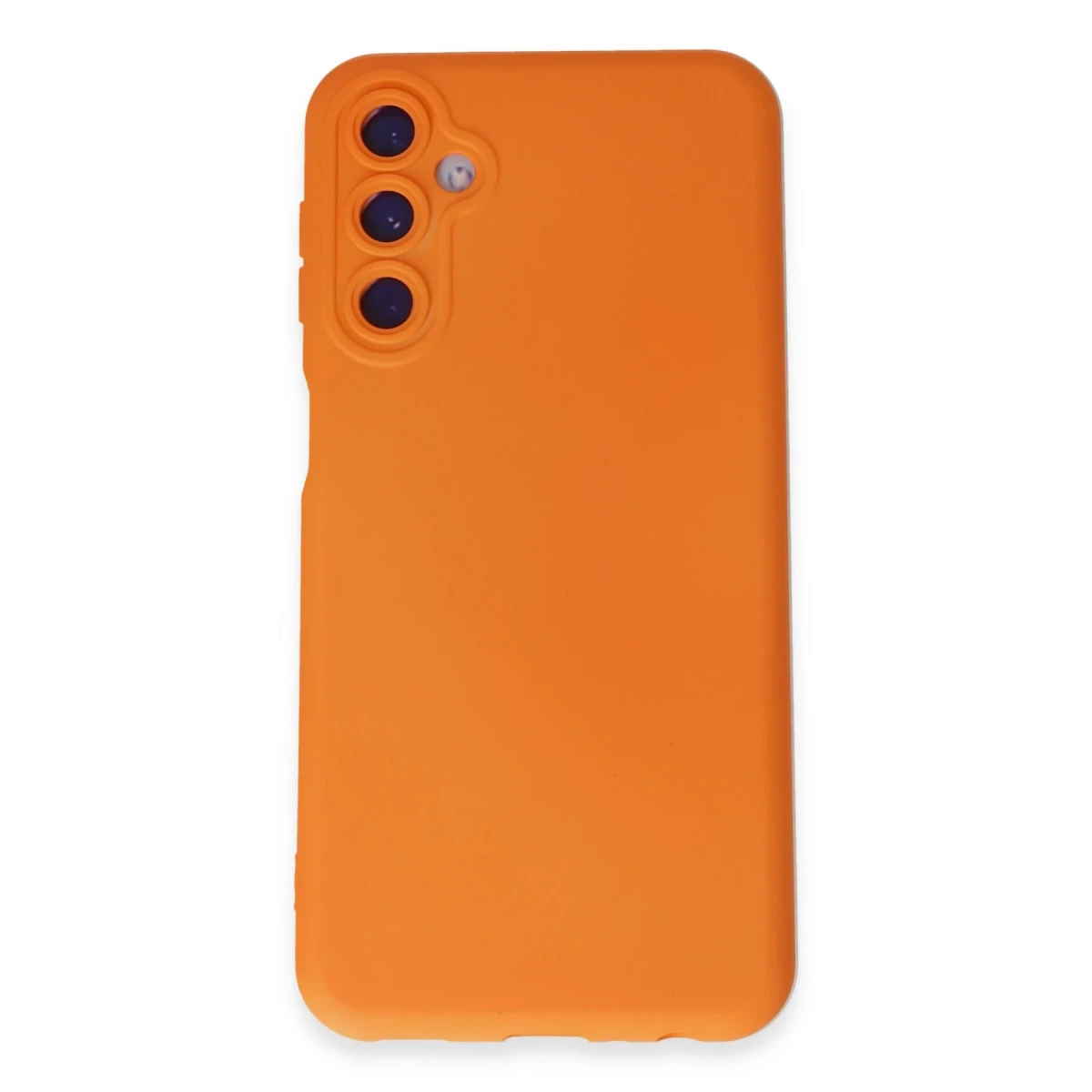 Samsung Galaxy M34 5G Kılıf Nano içi Kadife Silikon - Turuncu