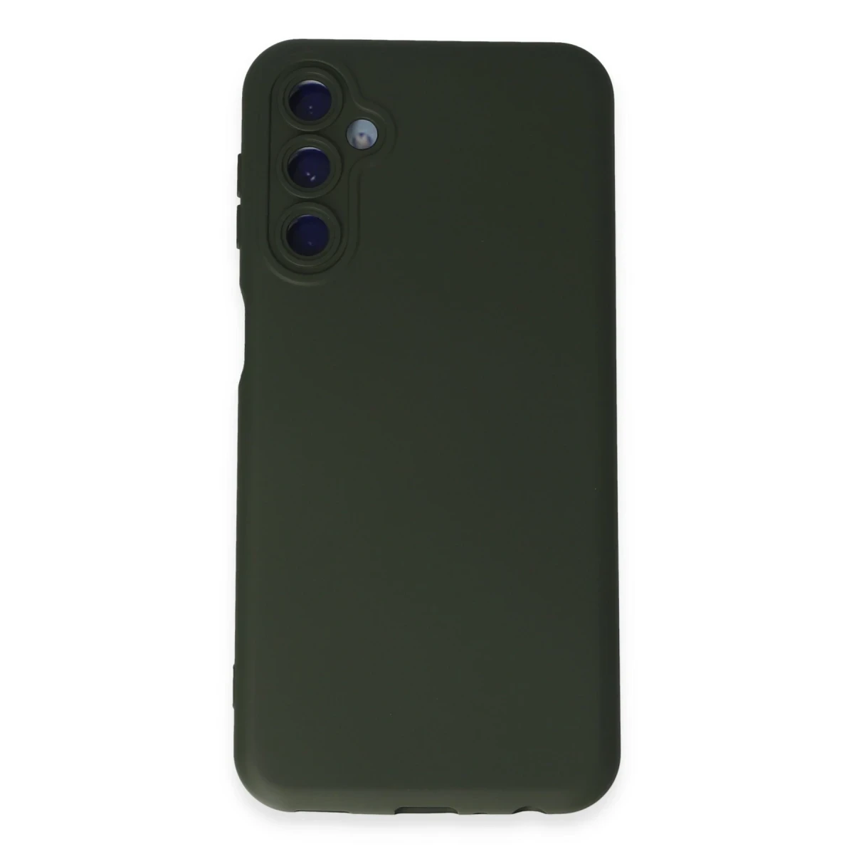 Samsung Galaxy M34 5G Kılıf Nano içi Kadife Silikon - Koyu Yeşil