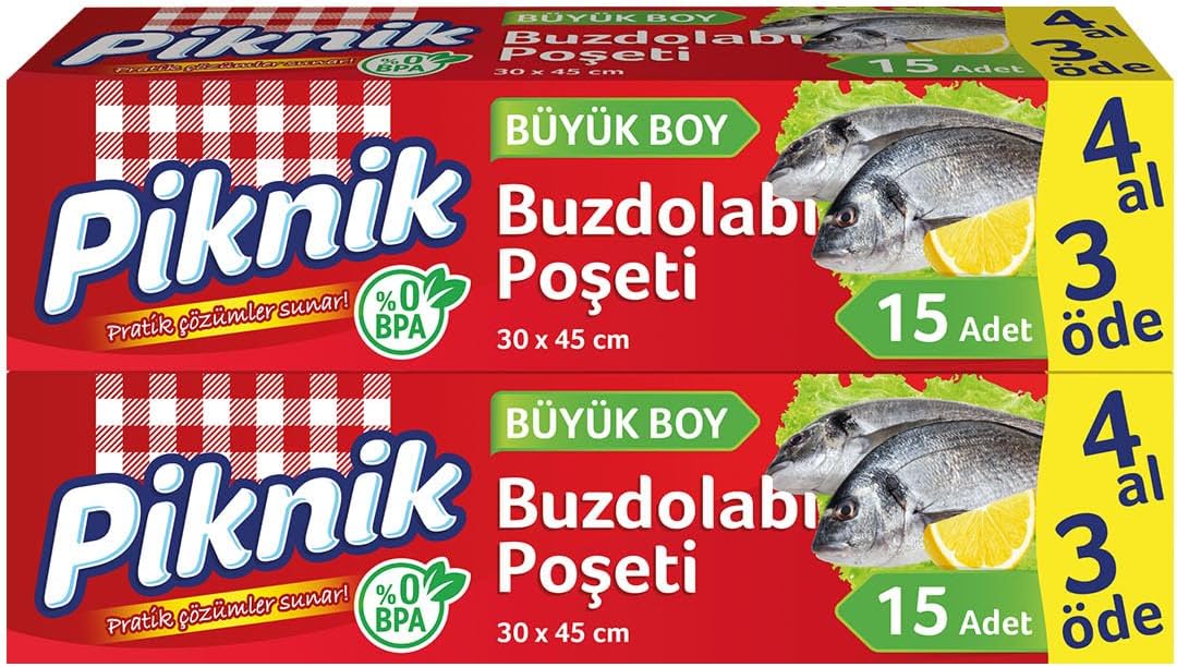 Buzdolabı Poşeti 4Al3Öde Büyük 15'Lİ