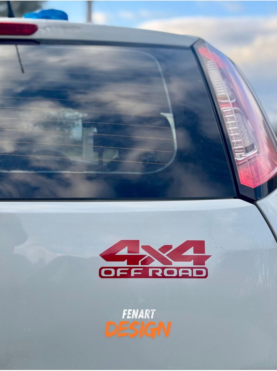 4X4 Off Road JDM Araba Motosiklet Cam Etiket Sticker 18x5 CM