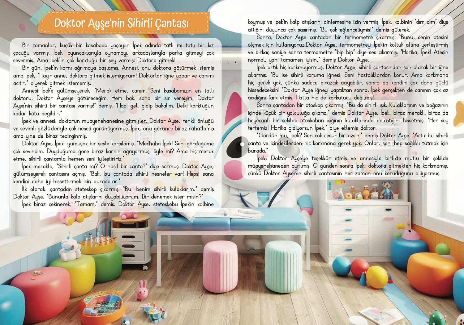 Kes Boya Yapıştır Hikayeyi Sen Renklendir Kes Yapıştır Aktivite Kitabı (Tak)